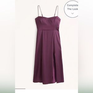 Abercrombie midi satin dress